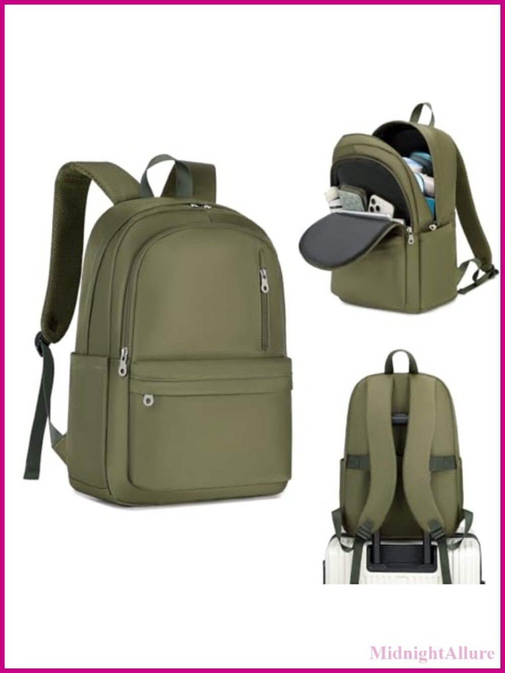 Lightweight Nylon Backpack Foldable Large Capacity School Travel Work